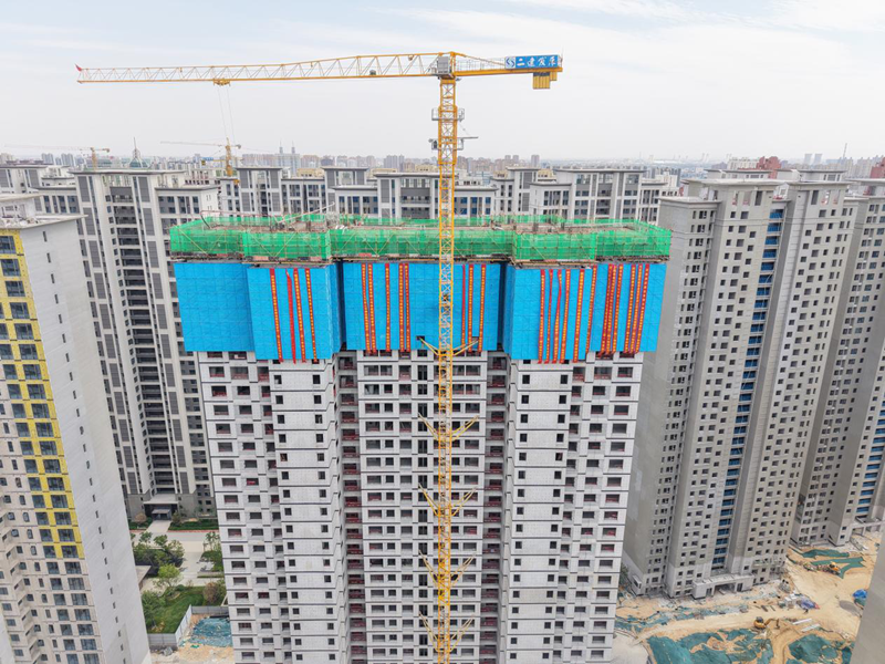 國悅城譽府二期三標段20號樓順利封頂